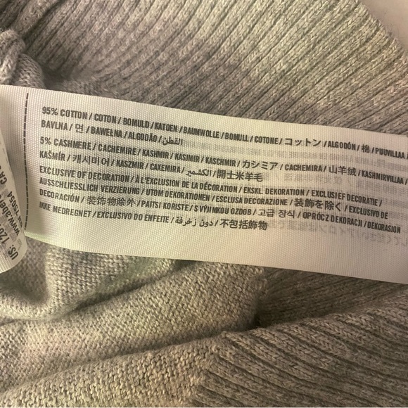 Abercrombie & Fitch Men's Heather Gray V-Neck Sweater GUC L - Picture 5 of 5